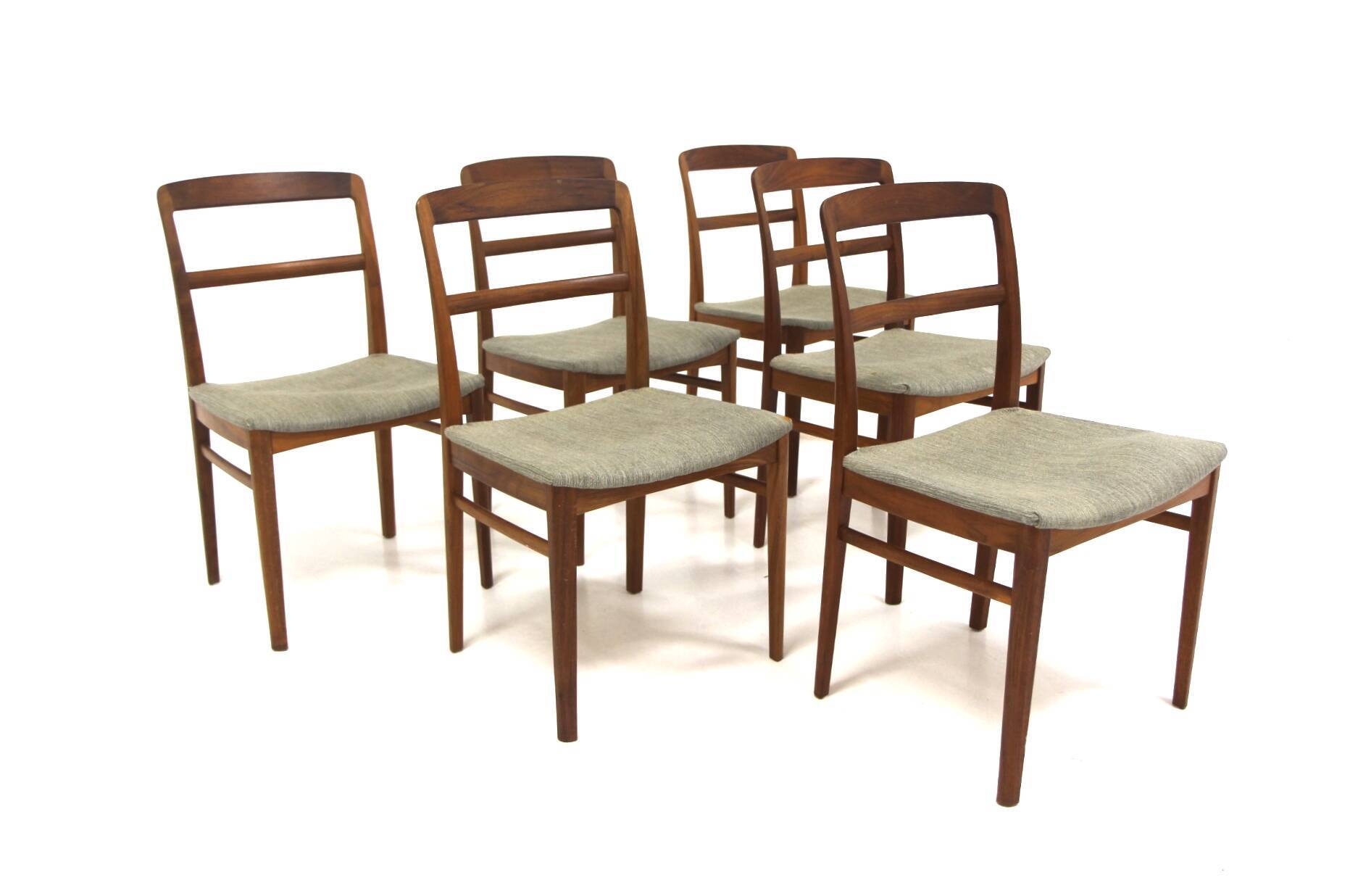 Set of 6 teak chairs, Ib Kofod Larsen, Denmark, 1960.