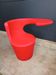 Divina red armchair Italian design – vintage style