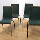 Suite de 4 chaises de salle à manger design
