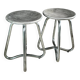 Vintage aluminium cast stools