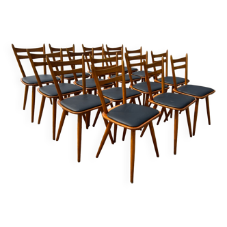 Set of 16 scandinavian chairs