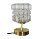 Lampe en verre ciselé