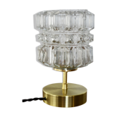 Chiseled glass lamp