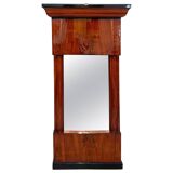 Small Biedermeier Wall Mirror, Cherry Veneer, South Germany, circa 1820