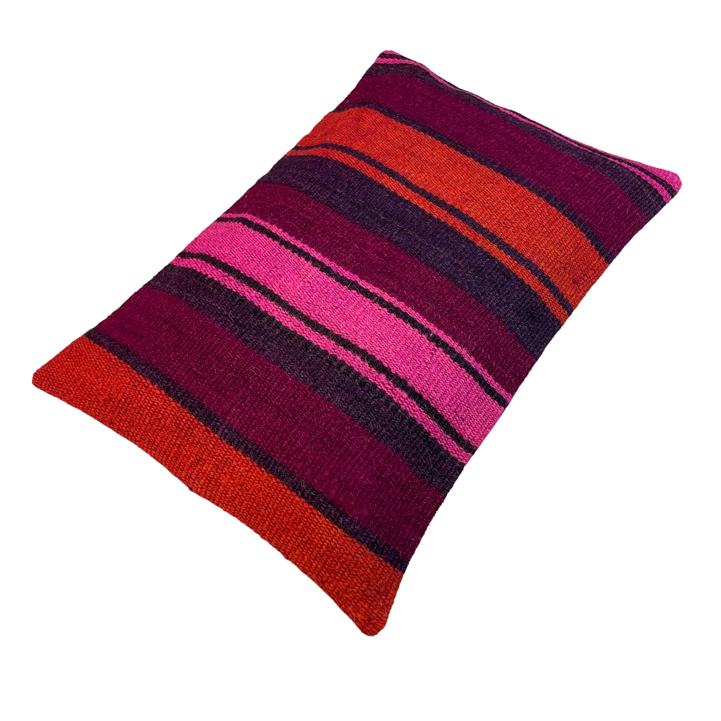 Vintage turkish kilim cushion cover, 30 x 50 cm
