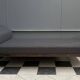 Méridienne / canapé Bauhaus chromé et noir par Hynek Gottwald