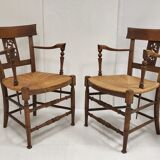 Pair of armchairs Landes 1900 vintage