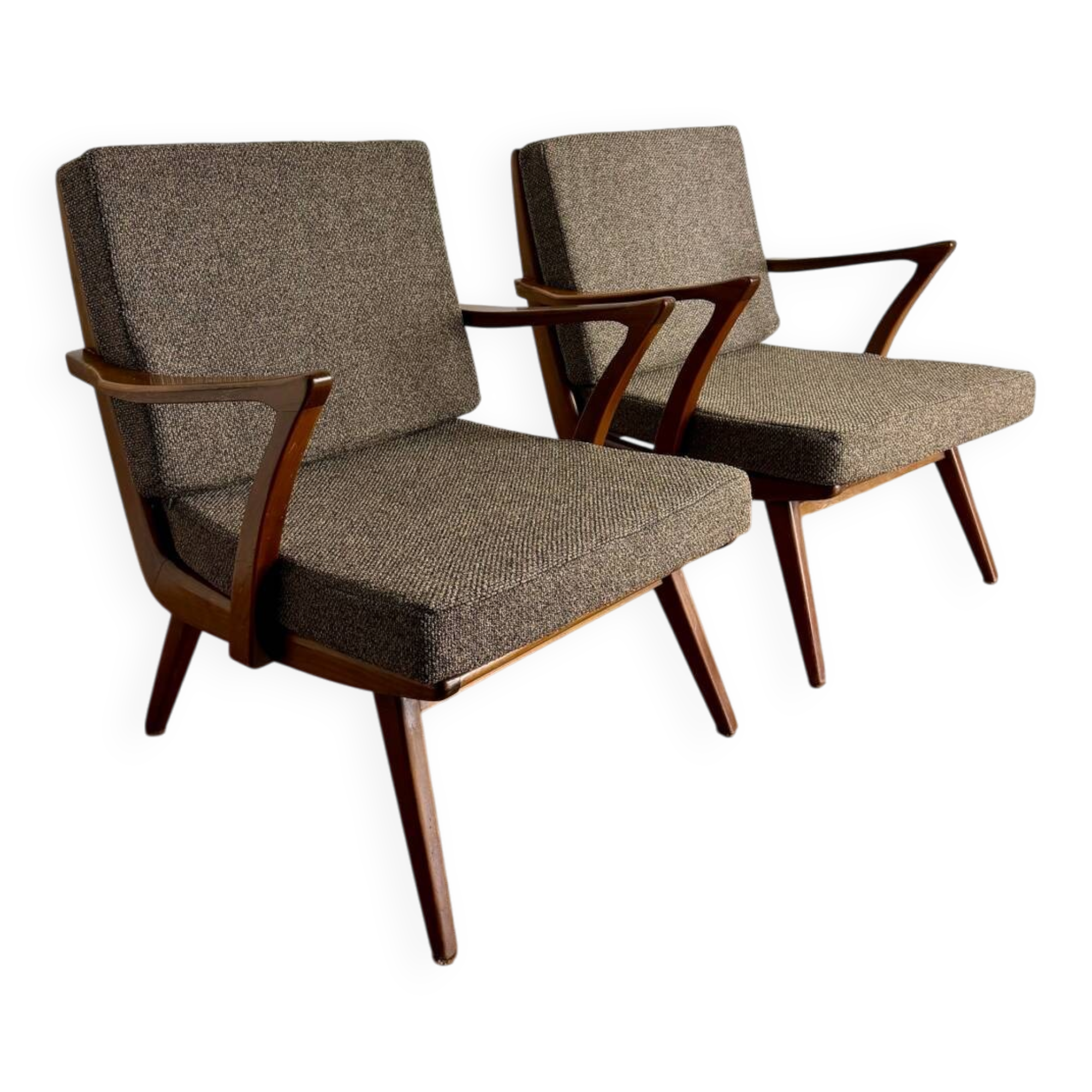 Pair of vintage Scandinavian armchairs – 1960s