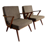 Pair of vintage Scandinavian armchairs – 1960s