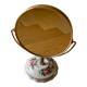 Porcelain flowered table mirror - Bergère de France