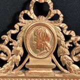 Louis XVI style mirror in gilded wood