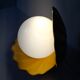 Vintage shell ceramic lamp