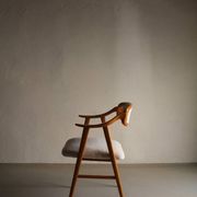 Scandinavian faux shearling chair | 1960s