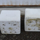 Pair of square flowerpots