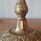 Paire bougeoirs en bronze