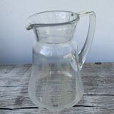 Art Deco glass pitcher