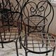 Vintage wrought iron chairs