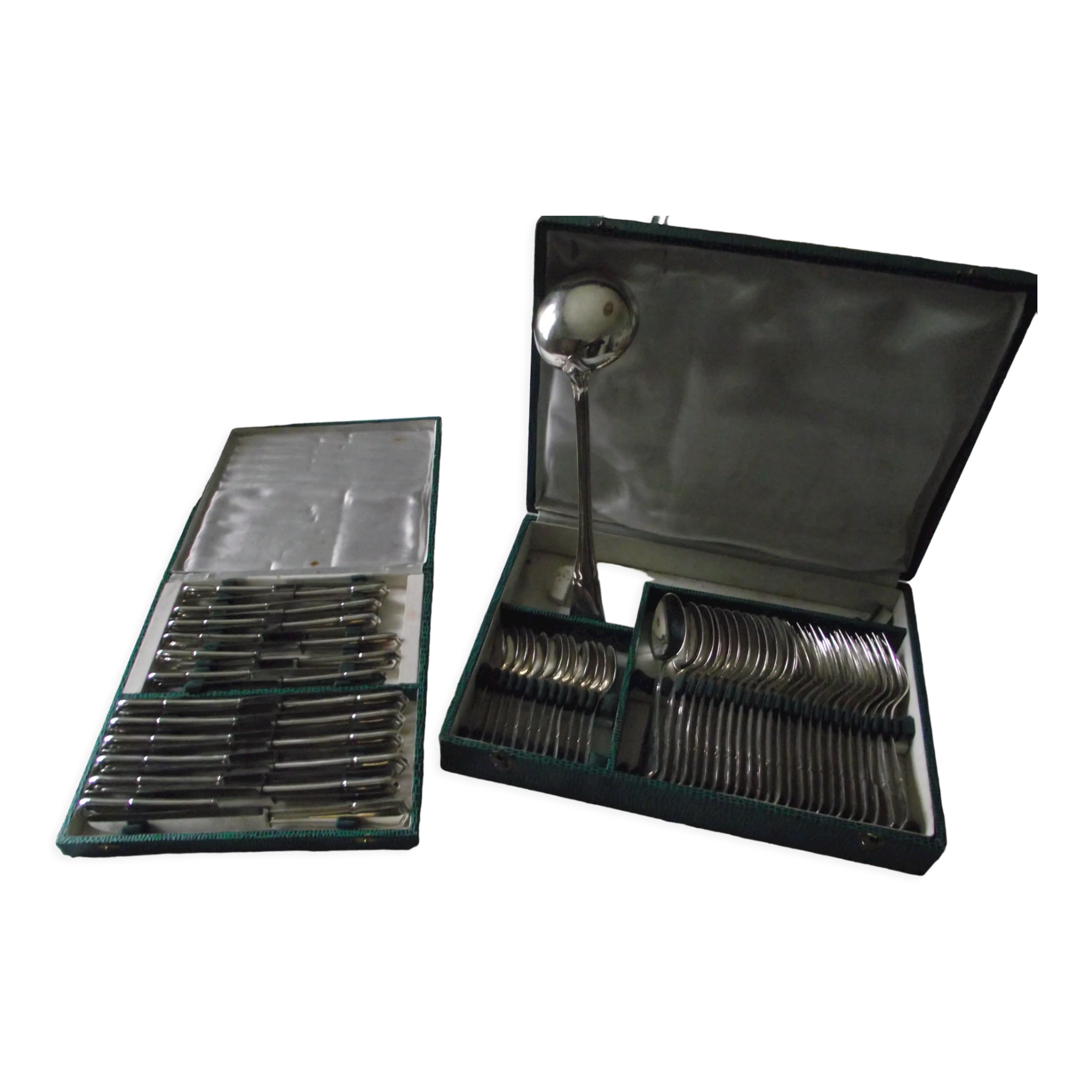 Cutlery set 61 pieces in silver metal from SFAM.