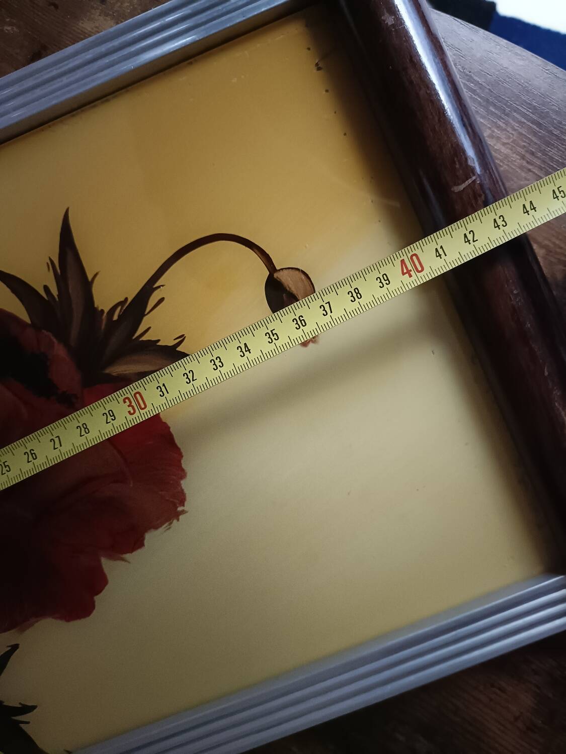 Floral tray signed Elge