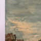 Seine and Notre Dame de Paris, knife painting.