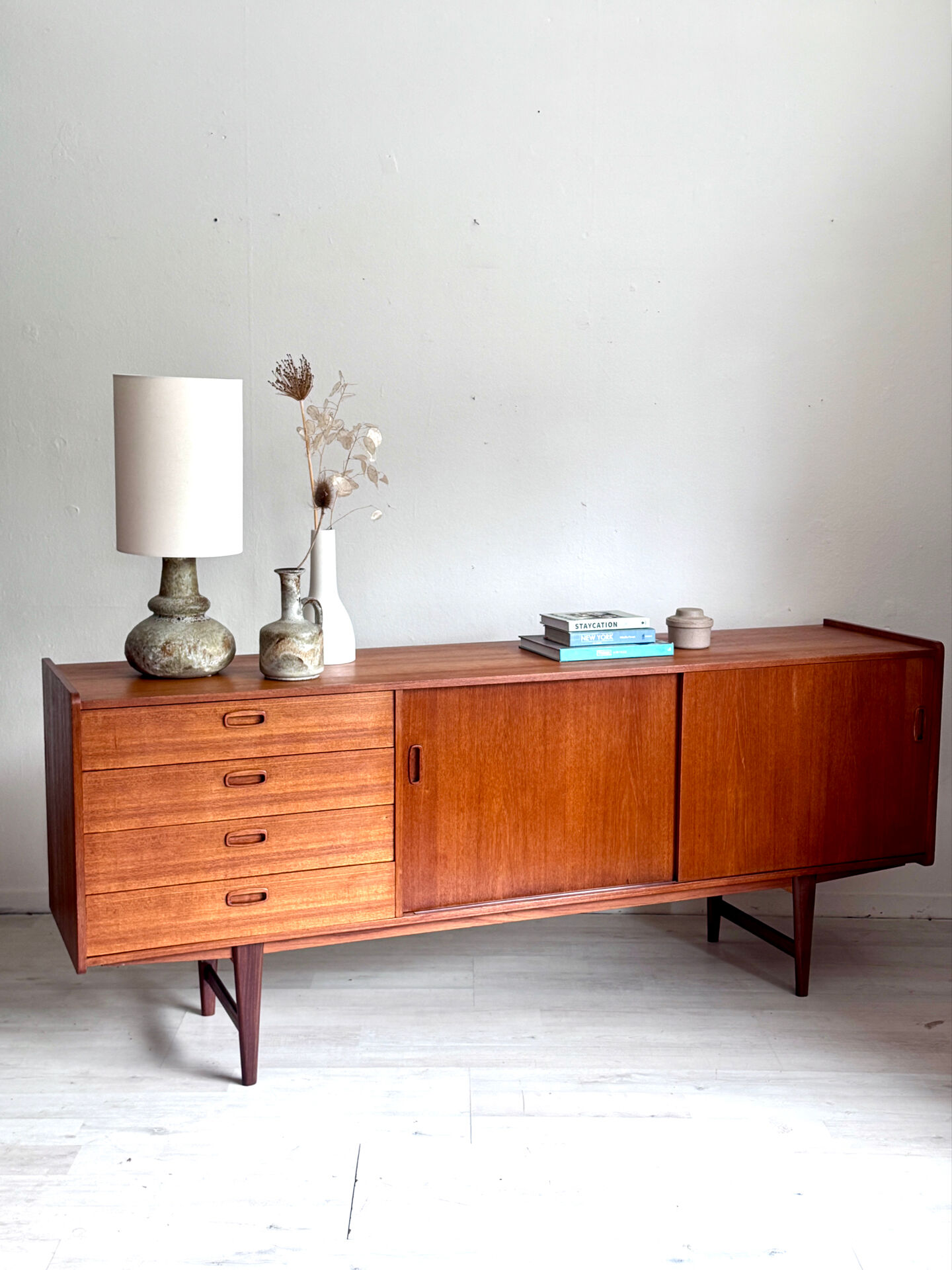 Vintage teak credenza sideboard