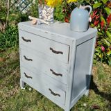 Art Deco chest of drawers restored with an aged effect
