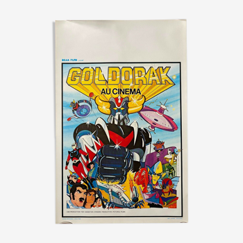 Affiche cinéma originale belge "Goldorak au cinéma" 36x54cm 1979