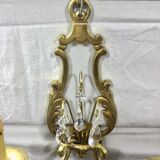Pair of Wall Lamp Bronze And Crystal 2 Lights