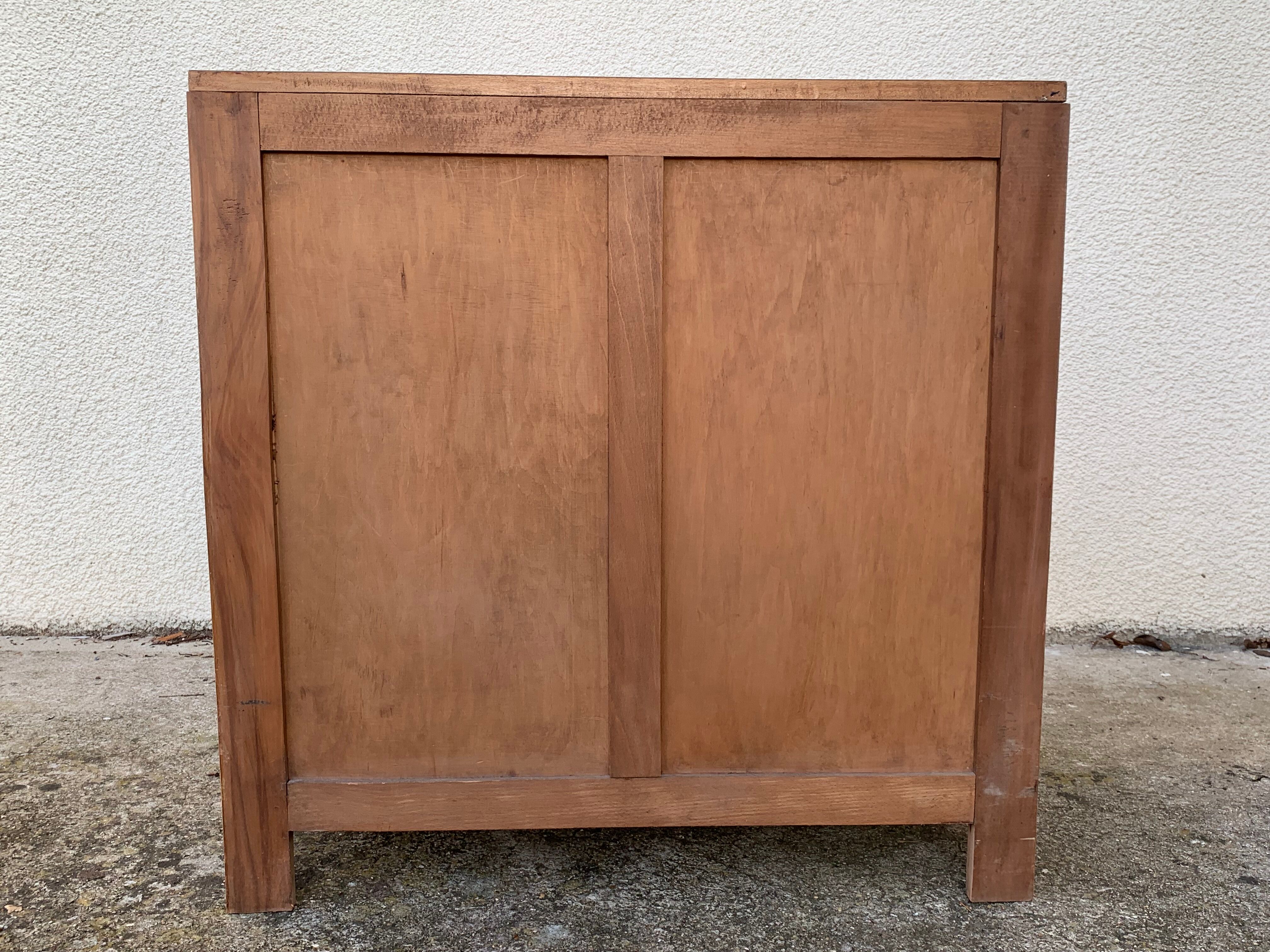 Art Deco chest of drawers Blond walnut 1930