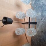 Lustre Arlus 6 feux en laiton doré, vers 1950