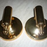 Pair of gold wall sconces