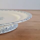 Flat serving compotier in iron earth