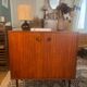 Scandinavian teak furniture with 2 doors