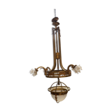 Large chandelier early twentieth in bronze