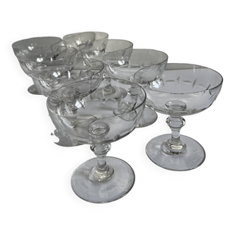 Coupes champagne cristal