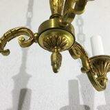 3 light bronze chandelier