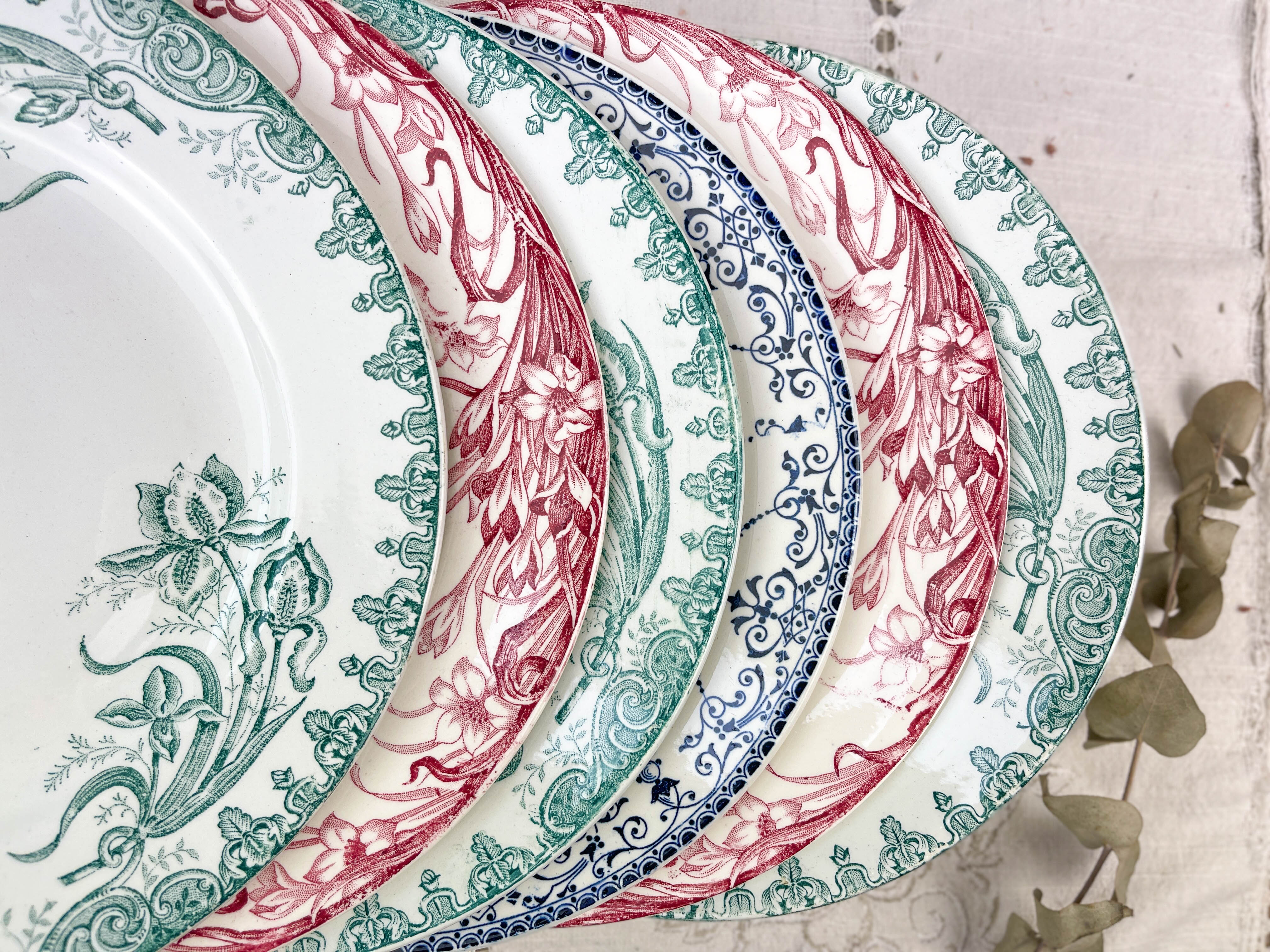 6 flat plates Earth of iron mismatched