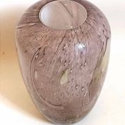 Vase signed La Rochère crystal Height 25.8 cm