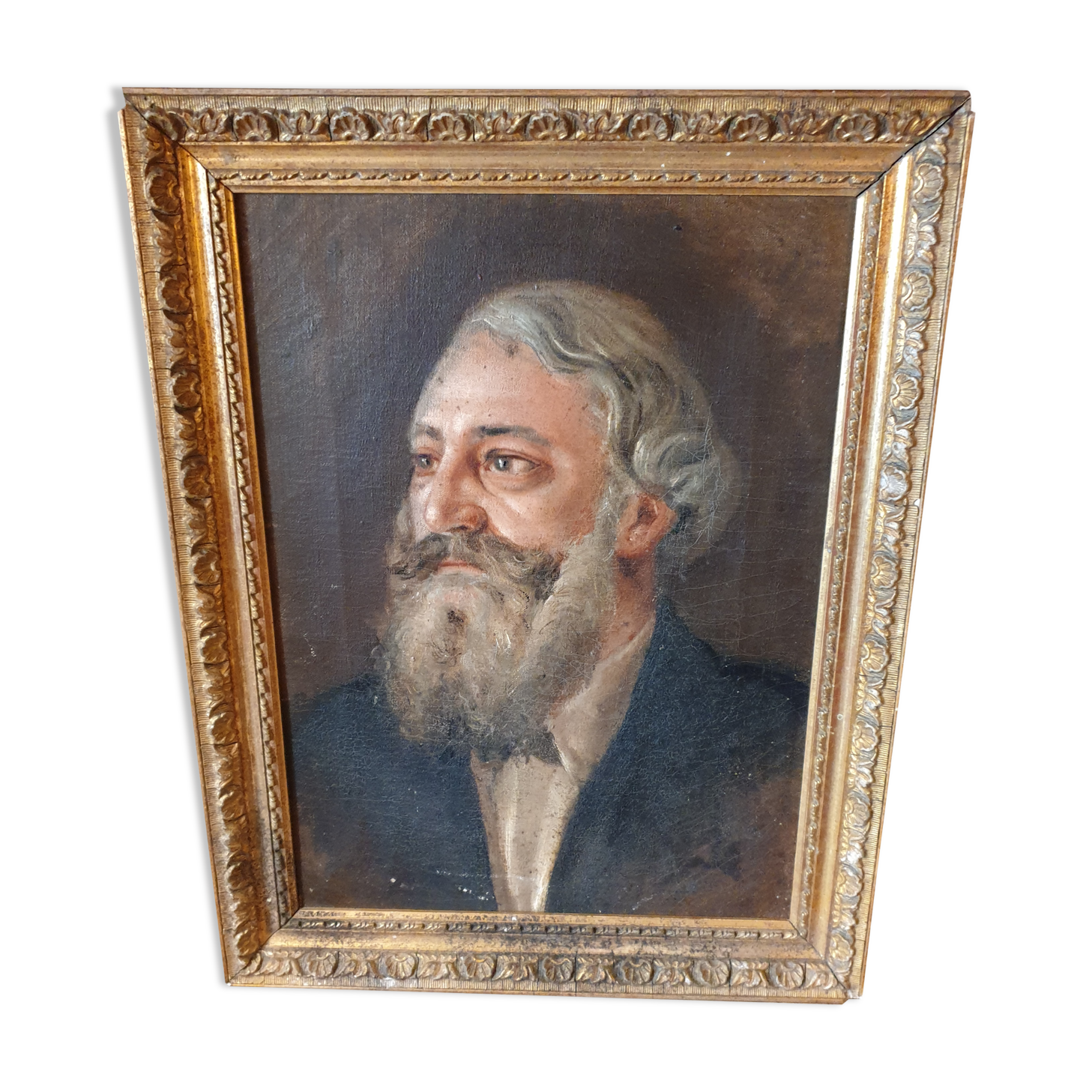 Portrait of ancestor oil on canvas