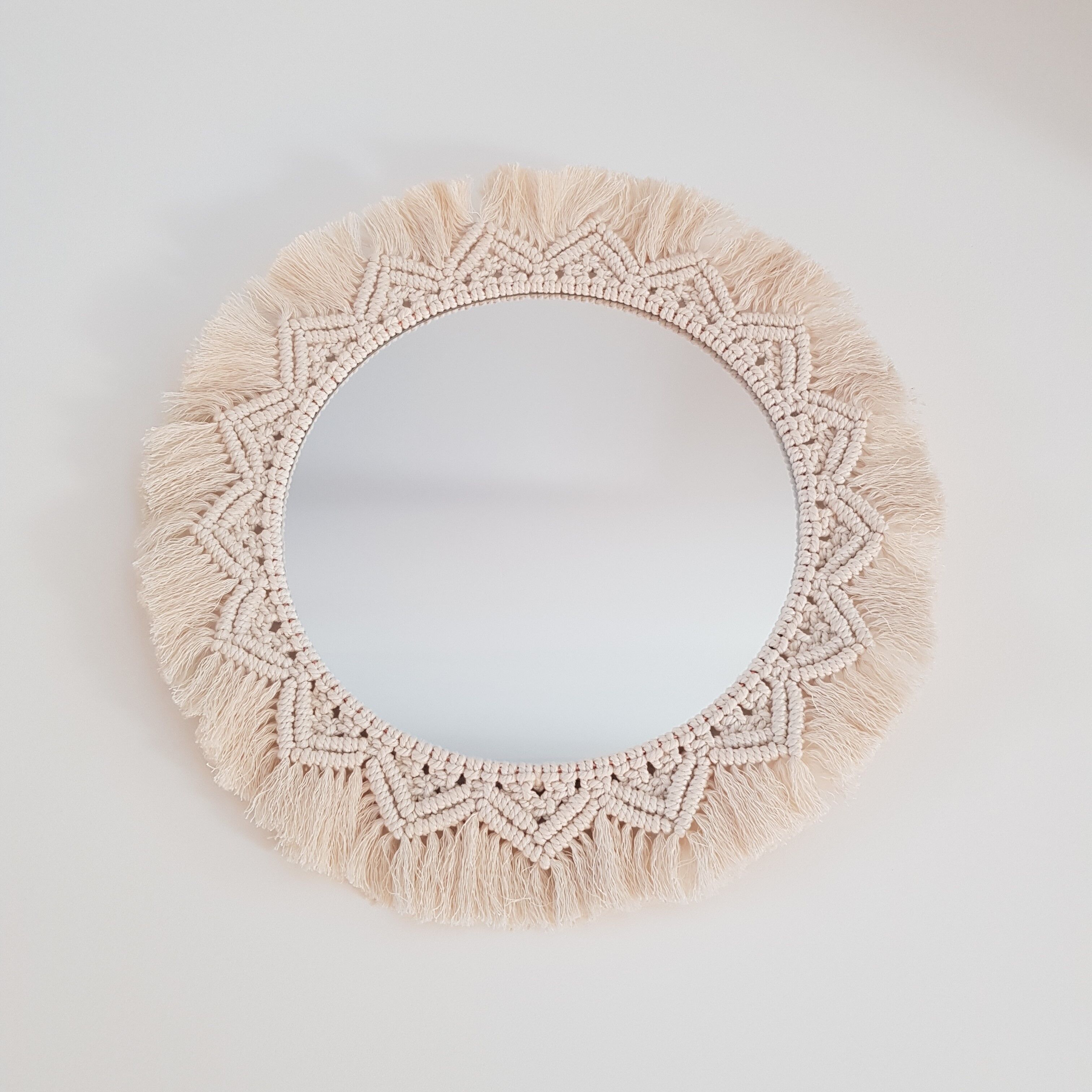 Macramé mirror