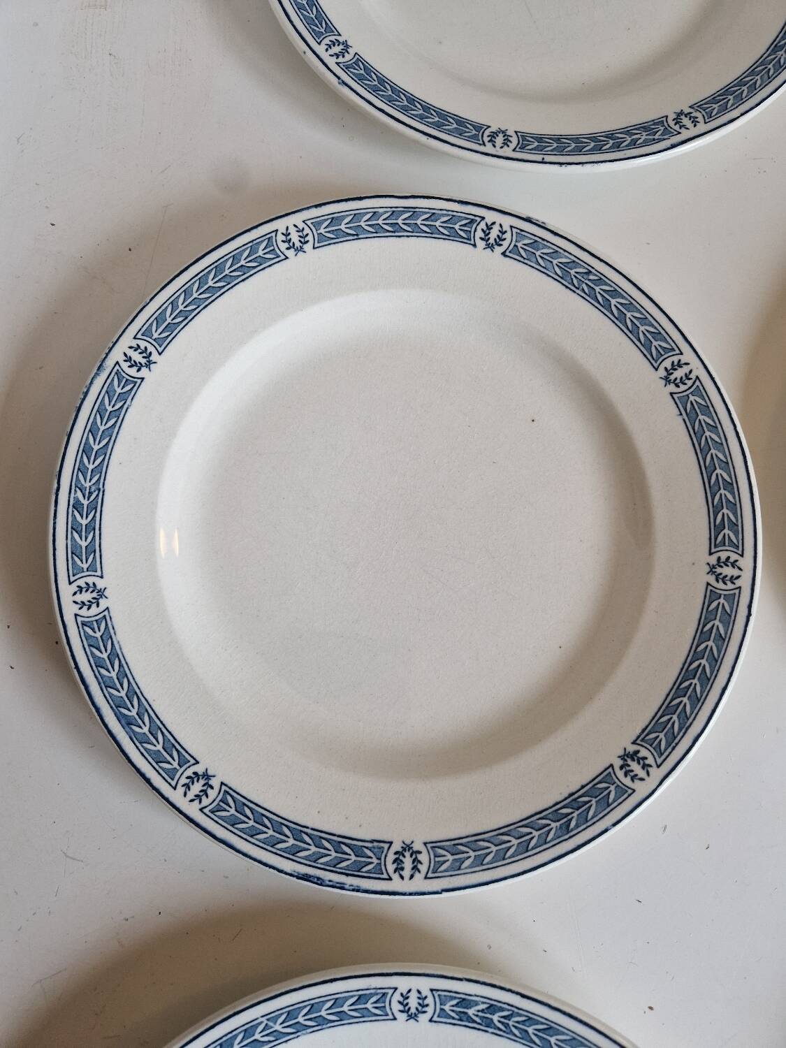 Set of 14 Terre de fer Salins plates, Castellane model