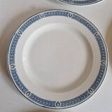 Set of 14 Terre de fer Salins plates, Castellane model