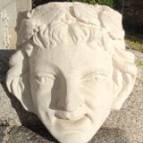 Ancien visage en plâtre décor antique