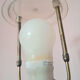 Vintage ceramic lamp, AK Kaiser, Germany, antique light fixture.