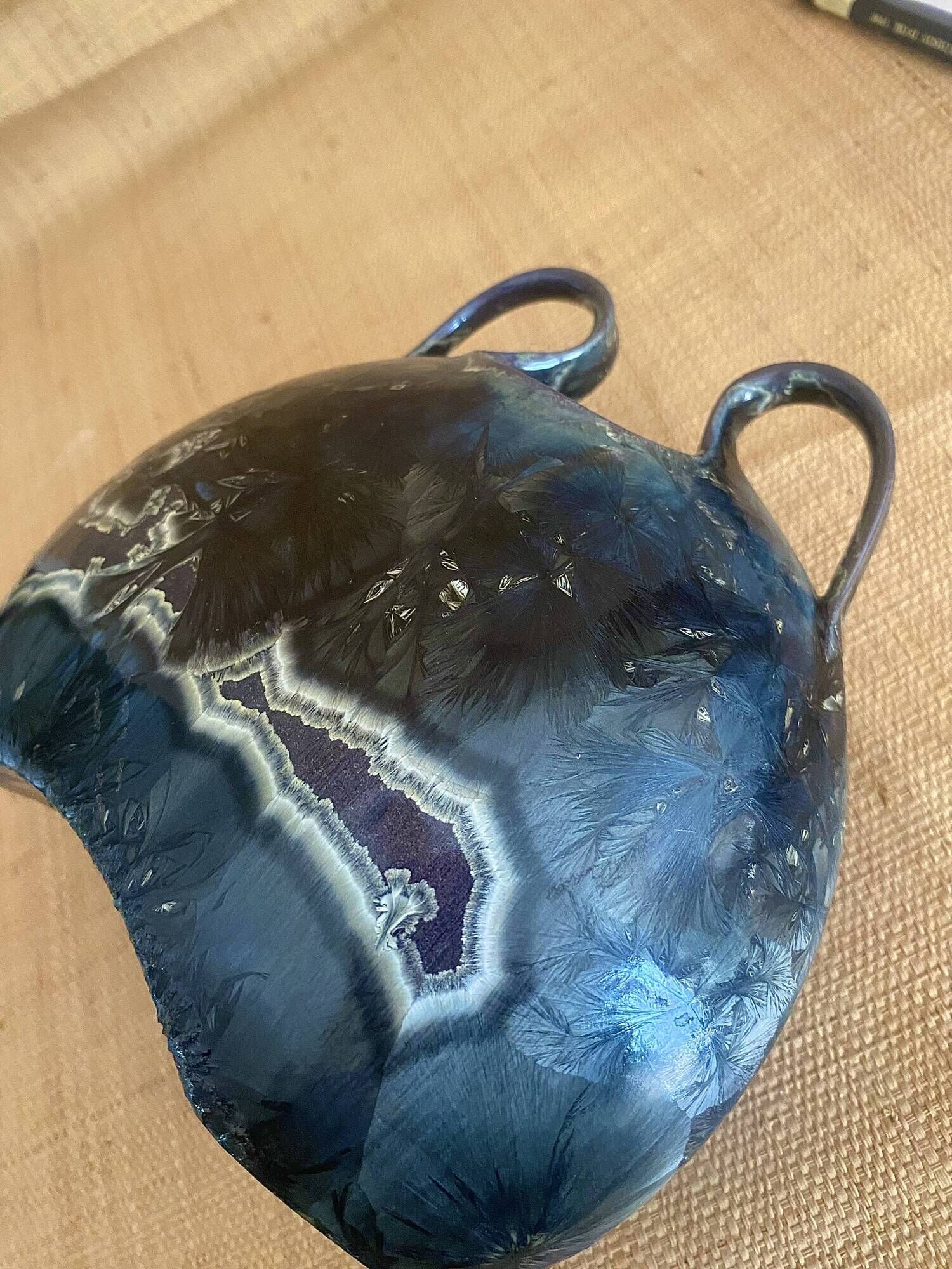 Vase with 2 handles, ceramic, 1979.