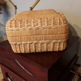 Wicker suitcase