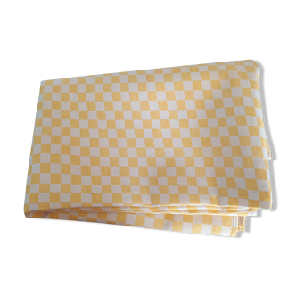 Rectangular vintage cotton tablecloth