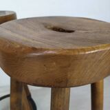 3 brutalist bar stools