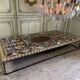Table basse en marqueterie de marbre vers 1990