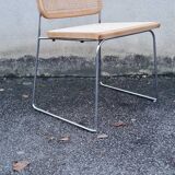 Talin chrome and cane chair